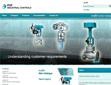 Tablet Screenshot of egecontrols.com